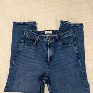 Abercrombie & Fitch Blue Straight Leg Jeans